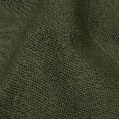 Heavyweight Linen Woven - Khaki - British Imported Detail