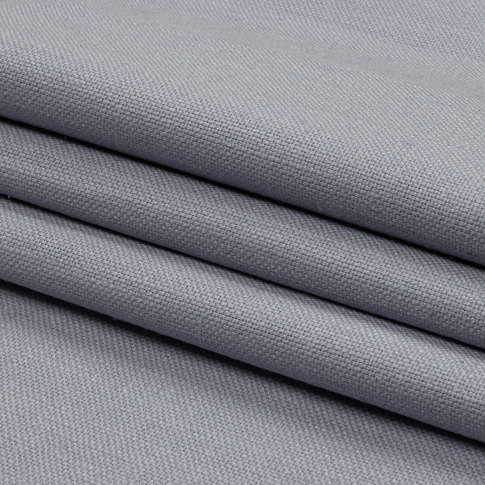 Heavyweight Linen Woven - Lavender - British Imported Folded