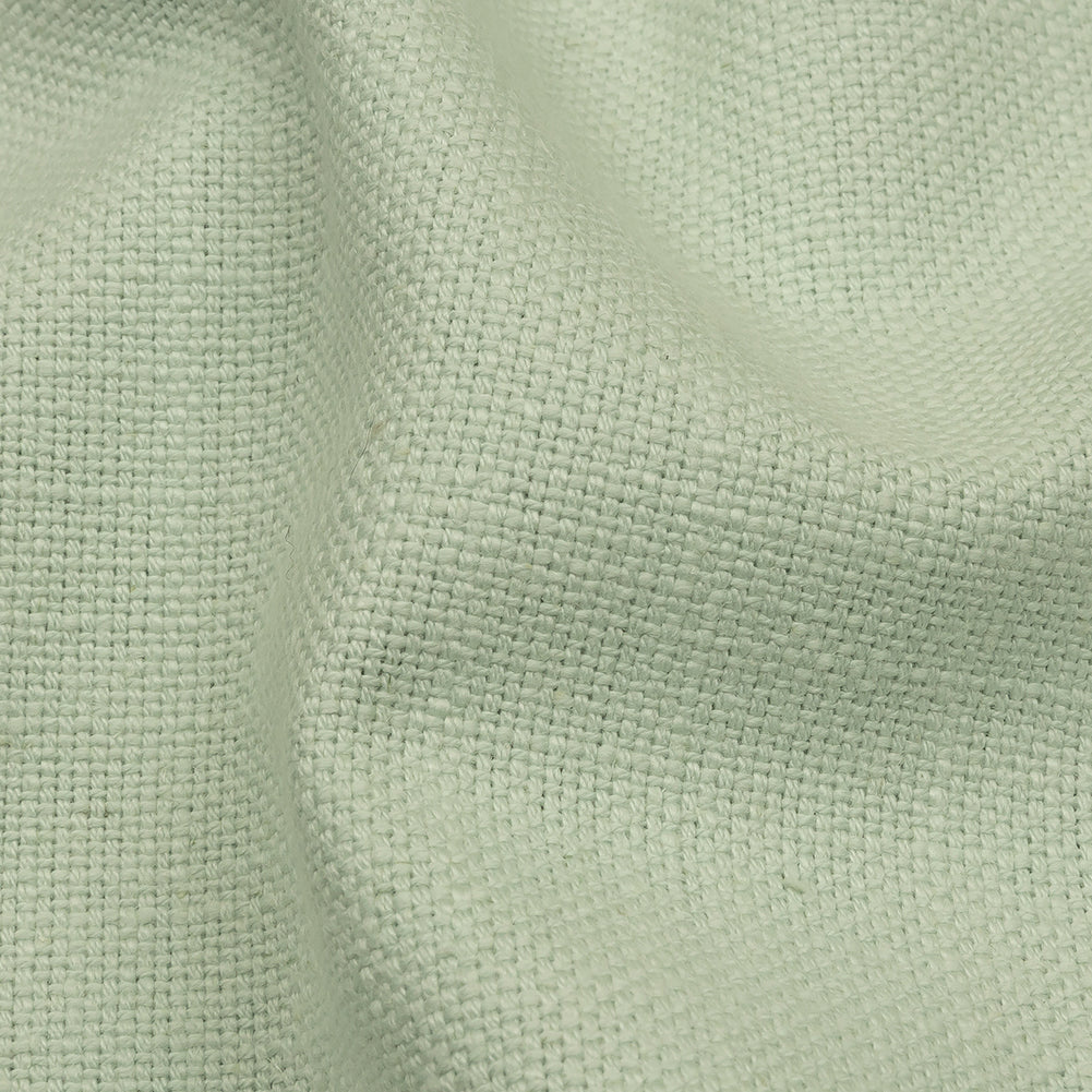 Heavyweight Linen Woven - Mineral - British Imported Detail