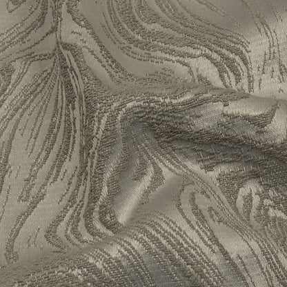 Cotton and Recycled Polyester Drapery Jacquard - Slate Marbled Lines - British Imported Detail