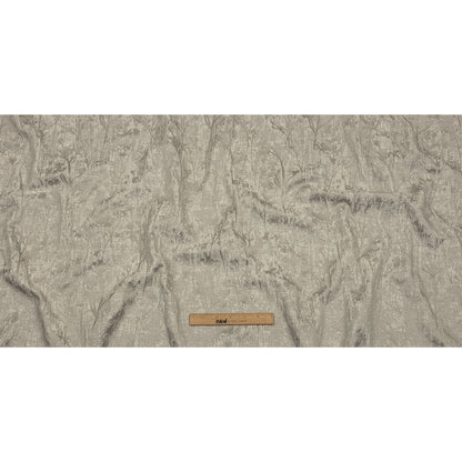 Cotton and Recycled Polyester Drapery Jacquard - Silver Misty Foliage - British Imported Full