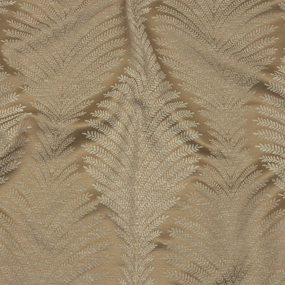 Cotton and Recycled Polyester Drapery Jacquard - Caramel Leaf Chains - British Imported