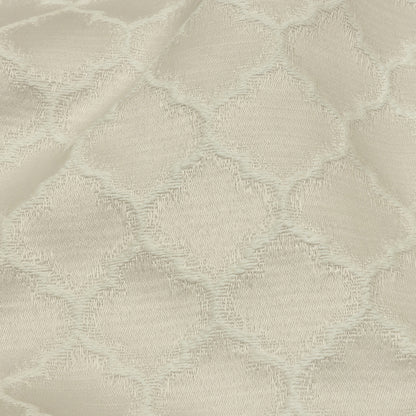 Cotton and Recycled Polyester Drapery Jacquard - Pearl Fancy Little Ogees - British Imported Detail