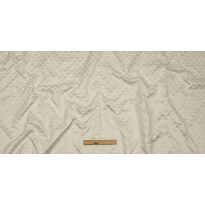 Cotton and Recycled Polyester Drapery Jacquard - Pearl Fancy Little Ogees - British Imported Full