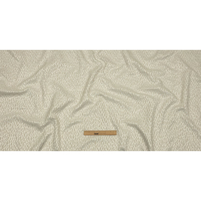 Recycled Polyester Drapery Jacquard - Ivory Stepping Stones - British Imported Full