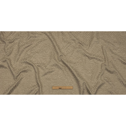 Recycled Polyester Drapery Jacquard - Latte Stepping Stones - British Imported Full