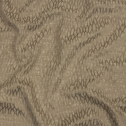 Recycled Polyester Drapery Jacquard - Latte Stepping Stones - British Imported