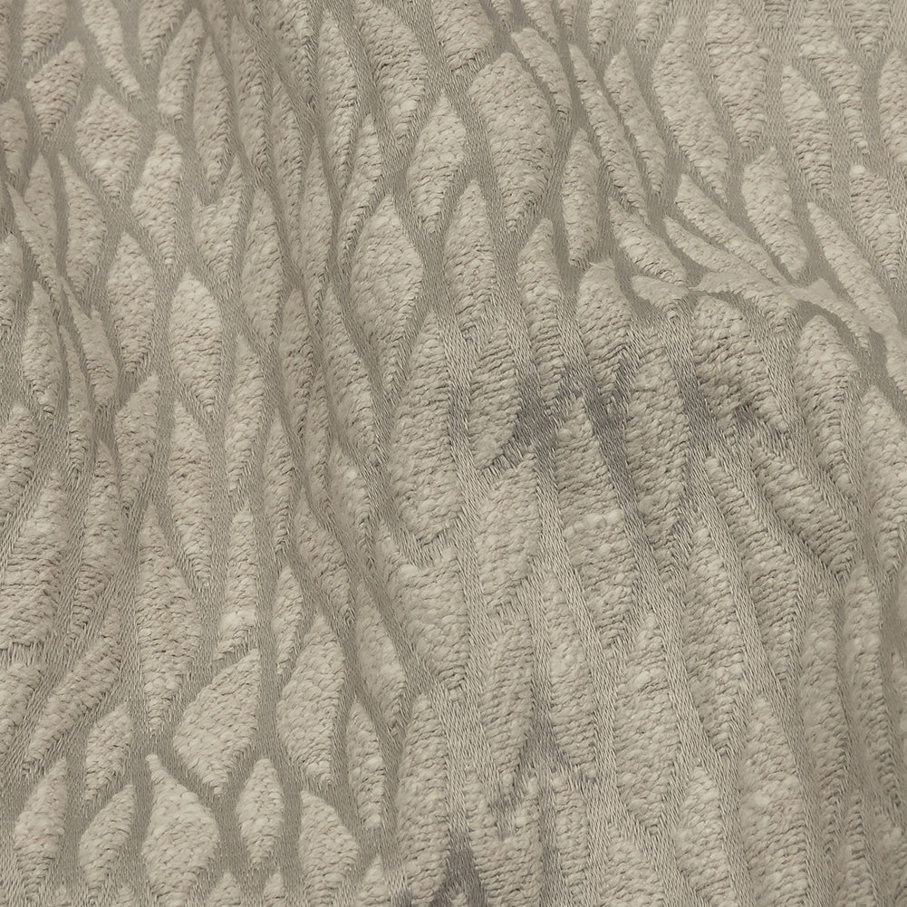 Recycled Polyester Drapery Jacquard - Silver Stepping Stones - British Imported Detail