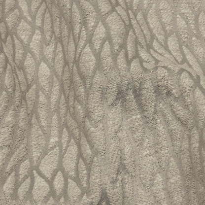 Recycled Polyester Drapery Jacquard - Silver Stepping Stones - British Imported Detail