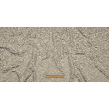 Recycled Polyester Drapery Jacquard - Silver Stepping Stones - British Imported Full