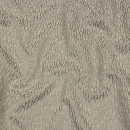 Recycled Polyester Drapery Jacquard - Silver Stepping Stones - British Imported