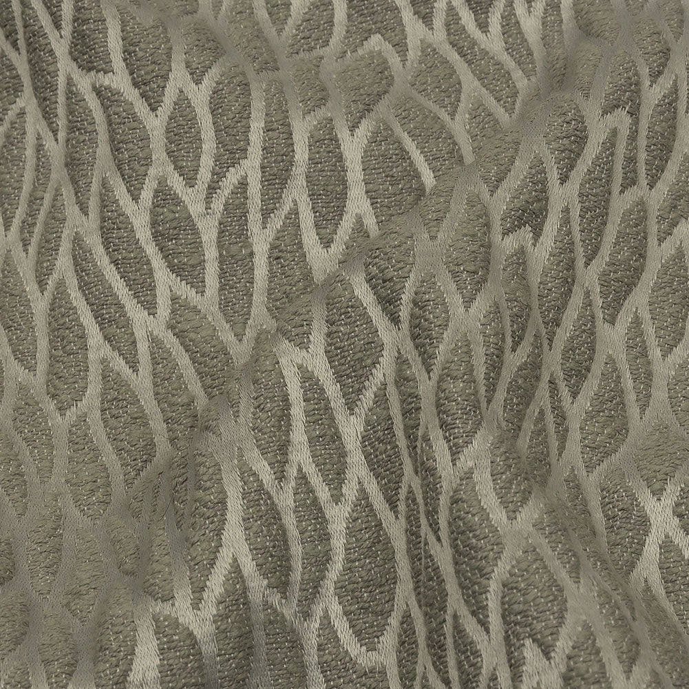 Recycled Polyester Drapery Jacquard - Slate Stepping Stones - British Imported Detail