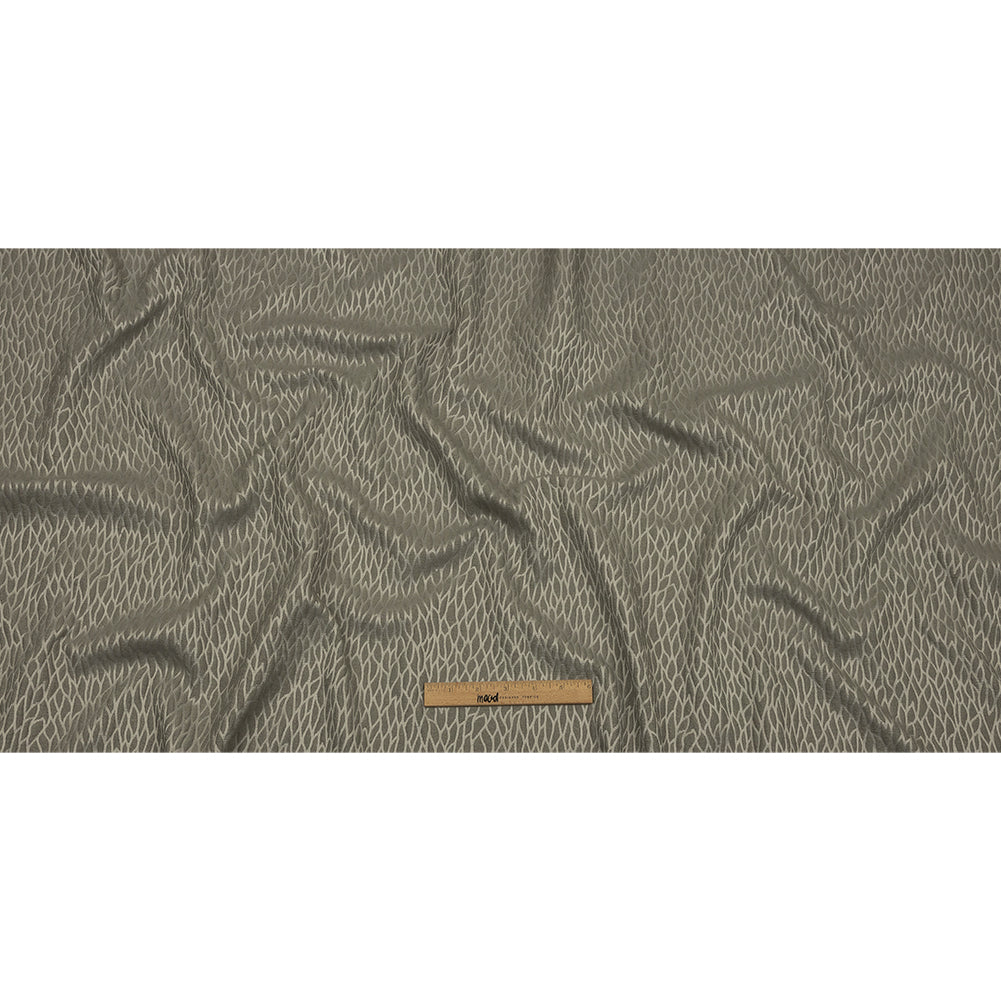 Recycled Polyester Drapery Jacquard - Slate Stepping Stones - British Imported Full