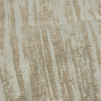 Recycled Polyester Drapery Jacquard - Champagne Striated - British Imported Detail