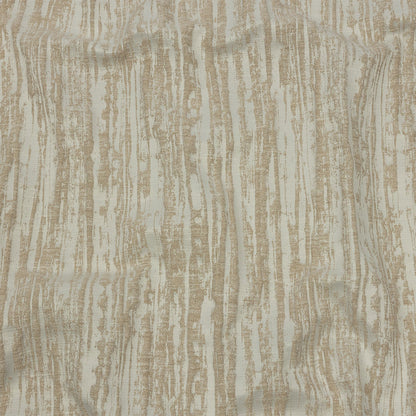 Recycled Polyester Drapery Jacquard - Champagne Striated - British Imported
