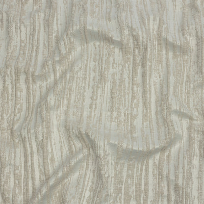 Recycled Polyester Drapery Jacquard - Ivory Striated - British Imported