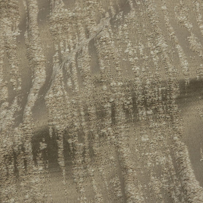Recycled Polyester Drapery Jacquard - Latte Striated - British Imported Detail