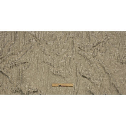 Recycled Polyester Drapery Jacquard - Latte Striated - British Imported Full