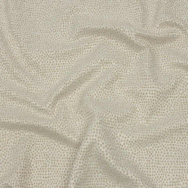 Recycled Polyester Drapery Jacquard - Champagne Spotted - British Imported