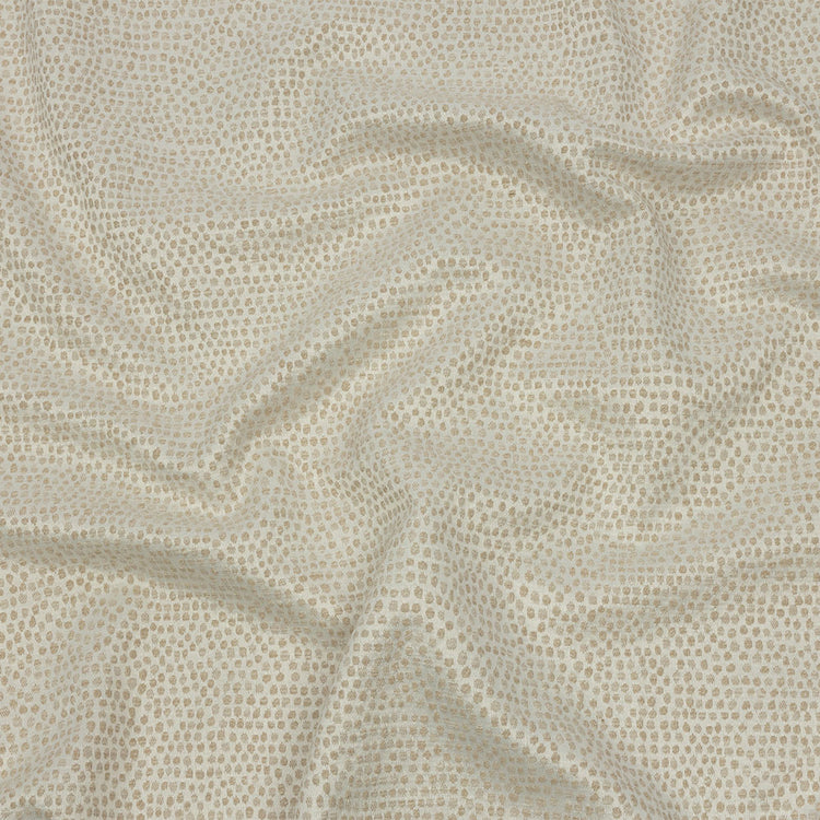 template--26688905969737__main-Recycled Polyester Drapery Jacquard - Champagne Spotted - British Imported