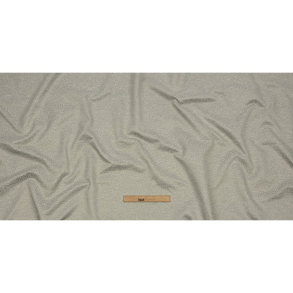 Recycled Polyester Drapery Jacquard - Silver Spotted - British Imported Full