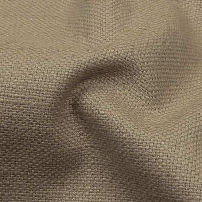 Heavyweight Linen Woven - Mouse - British Imported Detail