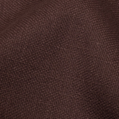 Heavyweight Linen Woven - Mulberry - British Imported Detail