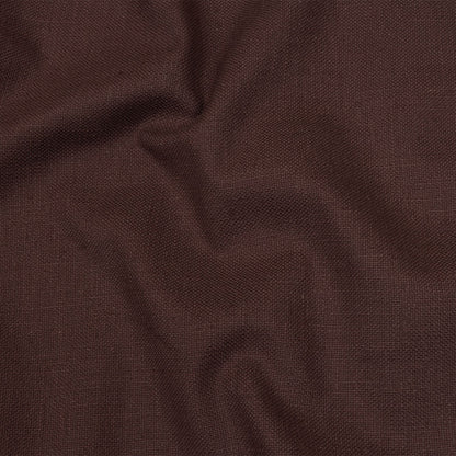 Heavyweight Linen Woven - Mulberry - British Imported