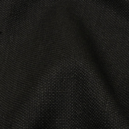 Heavyweight Linen Woven - Onyx - British Imported Detail