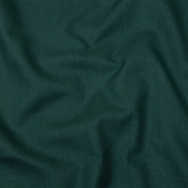 Heavyweight Linen Woven - Peacock - British Imported