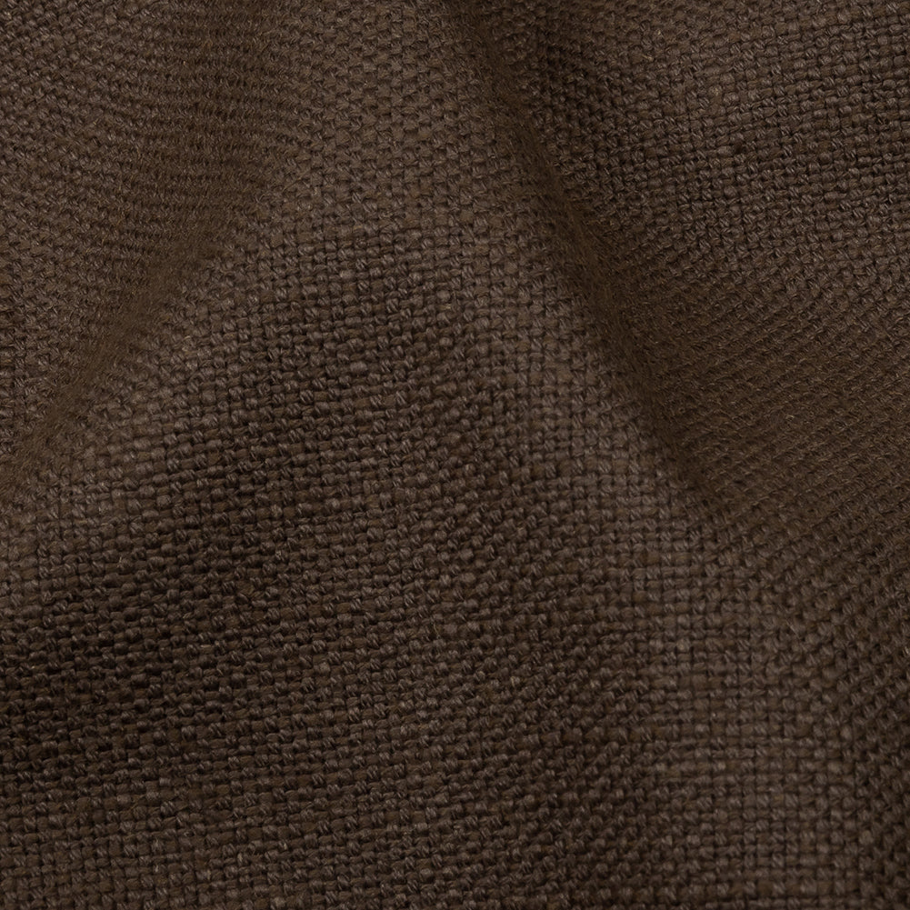 Heavyweight Linen Woven - Praline - British Imported Detail