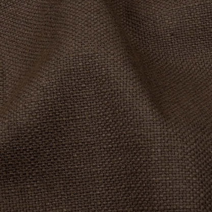 Heavyweight Linen Woven - Praline - British Imported Detail