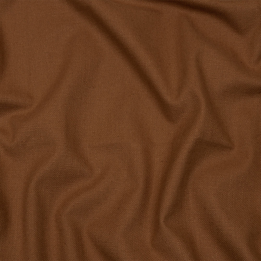 Heavyweight Linen Woven - Rust - British Imported