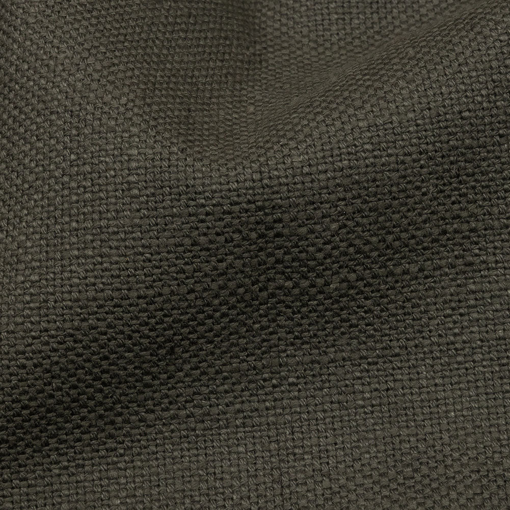 Heavyweight Linen Woven - Slate - British Imported Detail