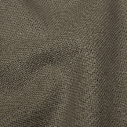 Heavyweight Linen Woven - Smoke - British Imported Detail