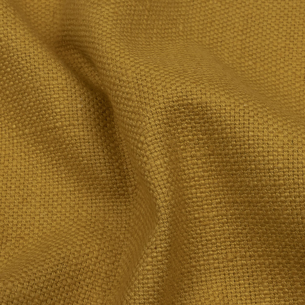 Heavyweight Linen Woven - Sunflower - British Imported Detail