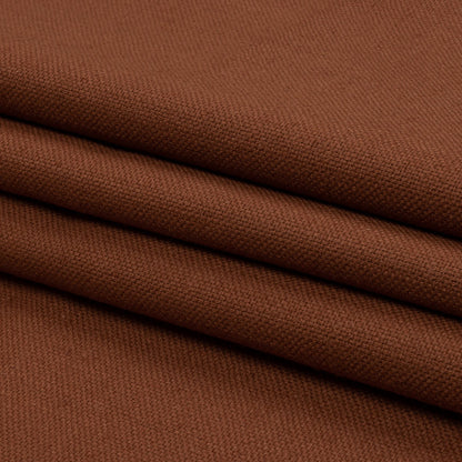 Heavyweight Linen Woven - Terracotta - British Imported Folded