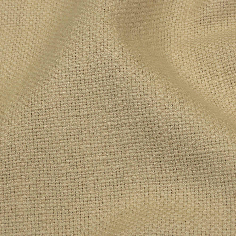 Heavyweight Linen Woven - Wheat - British Imported Detail