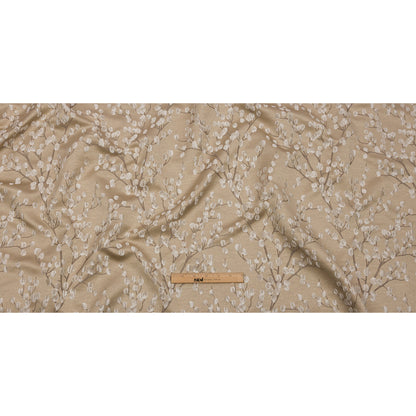 Drapery Jacquard - Caramel Prairie Willow - British Imported Full