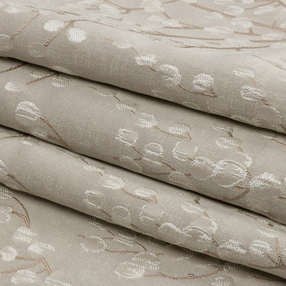 Drapery Jacquard - Sesame Prairie Willow - British Imported Folded
