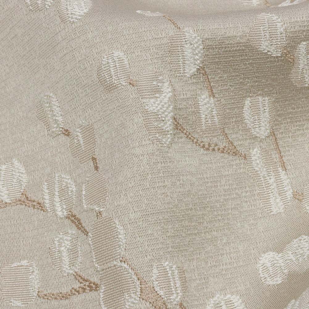 Drapery Jacquard - Sesame Prairie Willow - British Imported Detail
