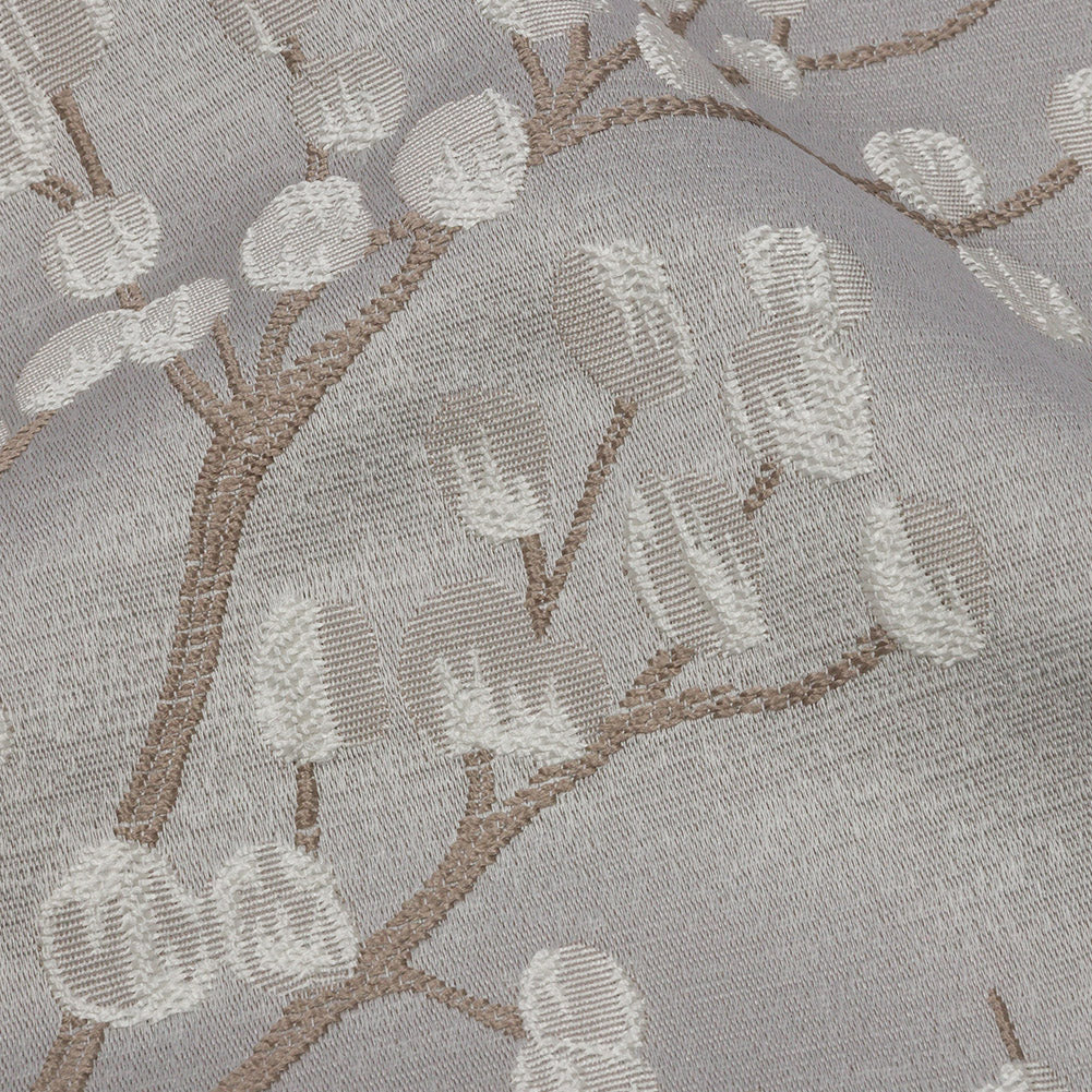 Drapery Jacquard - Silver Prairie Willow - British Imported Detail