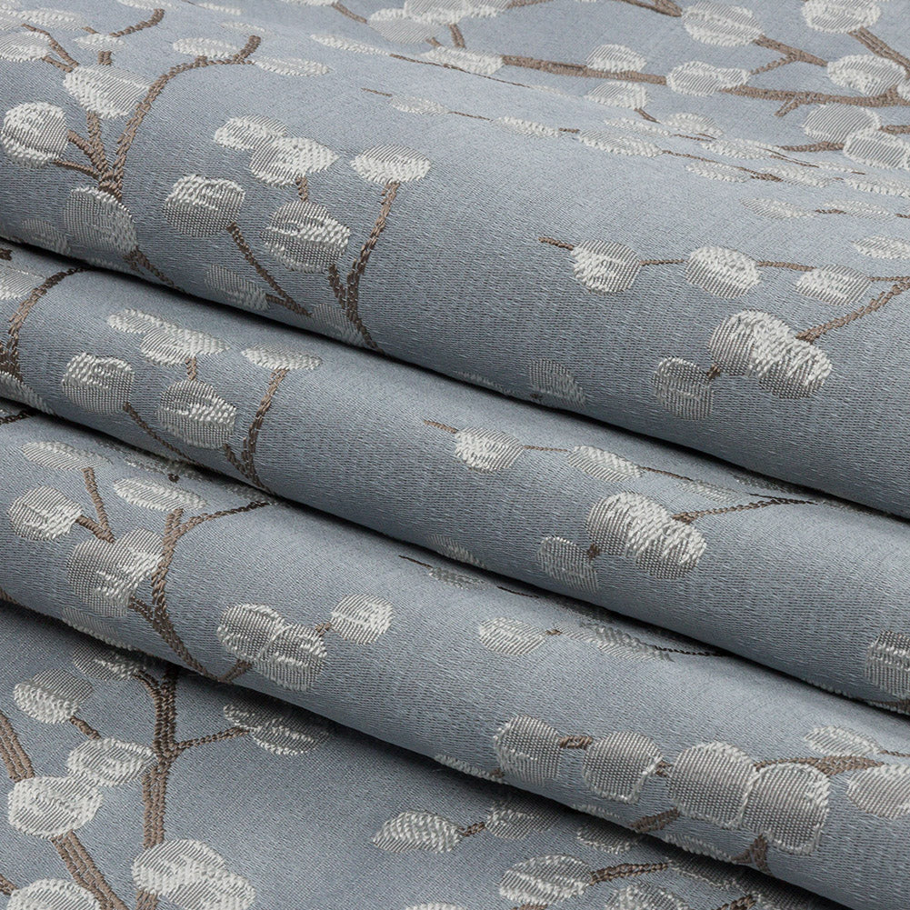 Drapery Jacquard - Wedgewood Prairie Willow - British Imported Folded