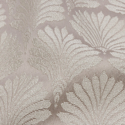 Drapery Jacquard - Dove Palm Fans - British Imported Detail