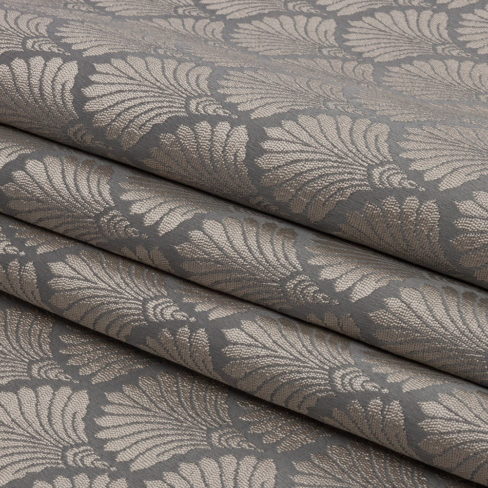 Drapery Jacquard - Shadow Palm Fans - British Imported Folded