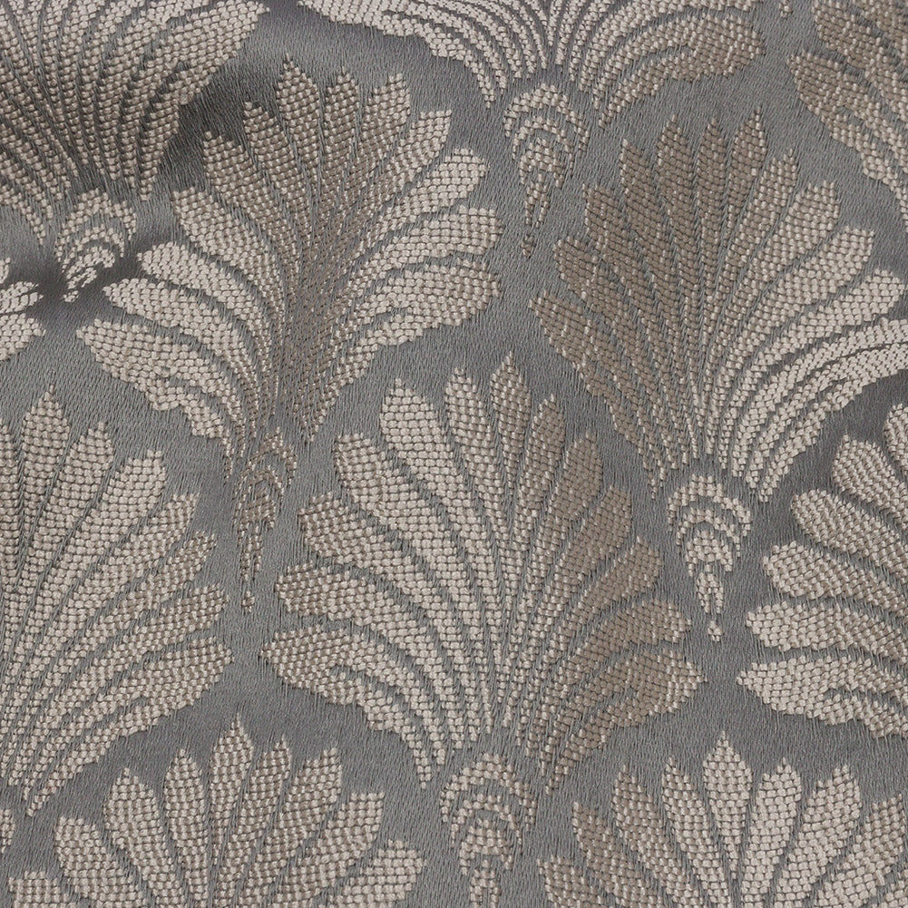 Drapery Jacquard - Shadow Palm Fans - British Imported Detail