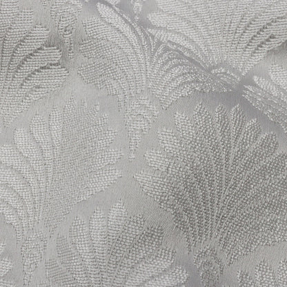 Drapery Jacquard - Silver Palm Fans - British Imported Detail