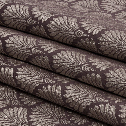 Drapery Jacquard - Thistle Palm Fans - British Imported Folded