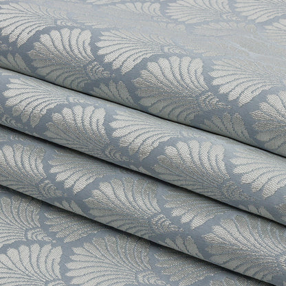 Drapery Jacquard - Wedgewood Palm Fans - British Imported Folded