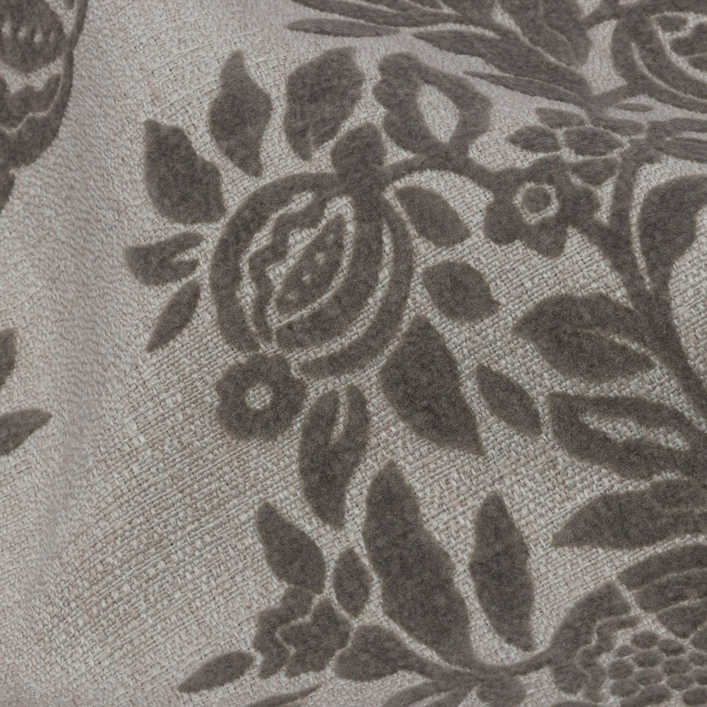 Soft Textured Recycled Polyester Drapery Woven - Dove - British Imported Detail